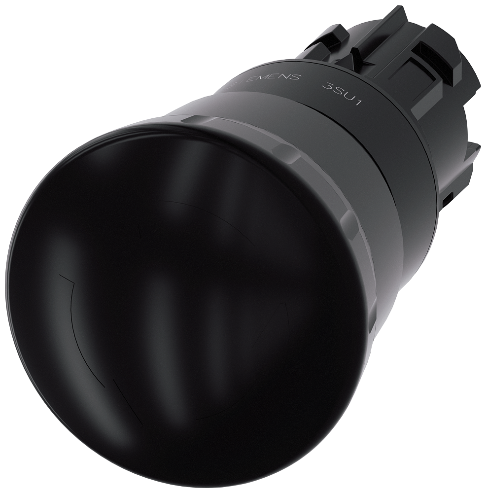 3SU1000-1HB10-0AA0 Pulsador seta ø40 NEGRO p/giro