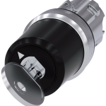 3SU1050-5QF11-0AA0 Interruptor de llave BKS, 22 mm, redondo, metal, brillante, extracción de llave 