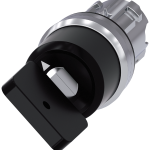 3SU1050-5KC01-0AA0 Interruptor de llave Siemens, 22 mm, redondo, metal, brillante, extracción de ll