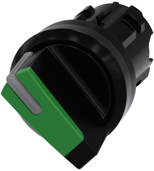 3SU1002-2BF40-0AA0 Selector, iluminable, 22 mm, redondo, plástico, verde