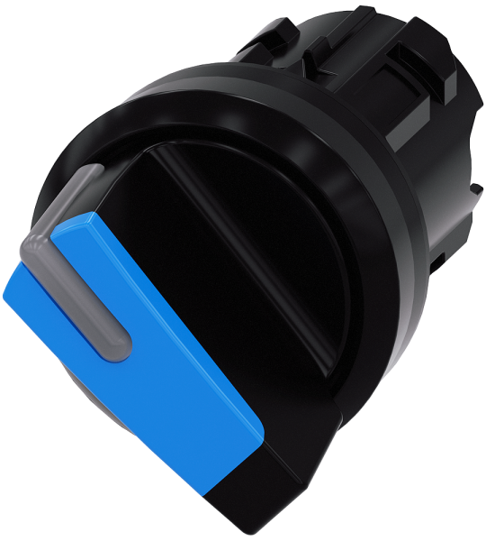 3SU1002-2BF50-0AA0 Selector, iluminable, 22 mm, redondo, plástico, azul