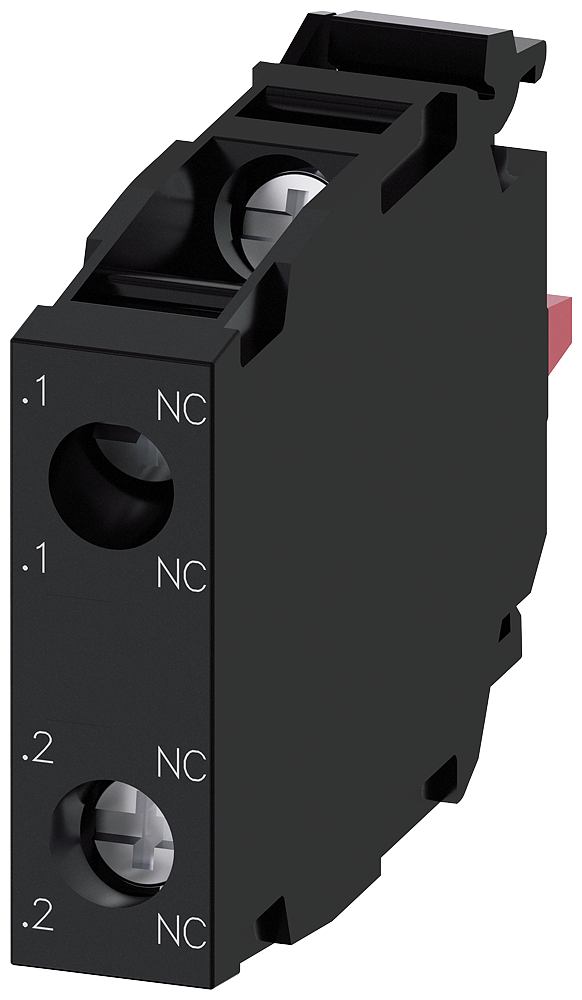 3SU1400-1AA10-1PA0 Módulo de contactos con 2 contactos, 2 NC, contactos dorados, bornes de tornillo