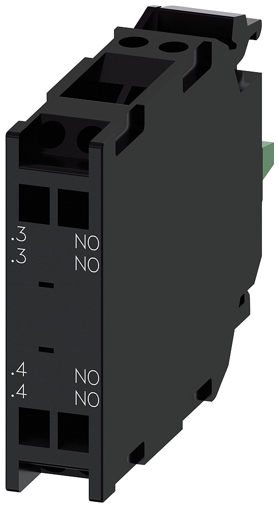 3SU1400-1AA10-3NA0 Módulo de contactos con 2 contactos, 2 NA, contactos dorados, bornes de resorte