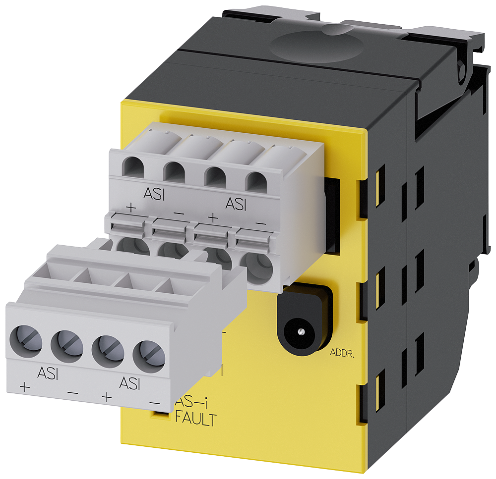 3SU1400-1EA10-2AA0 Módulo AS-Interface, 2 entradas de seguridad, negro