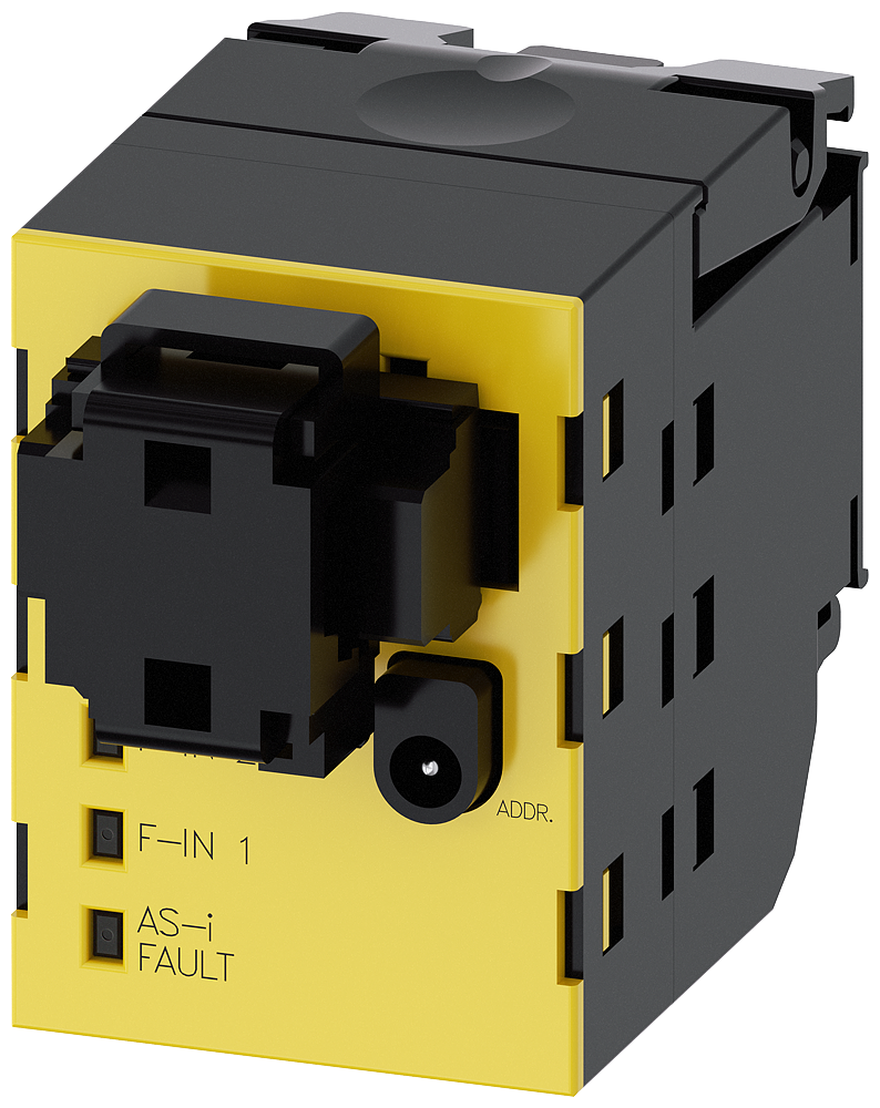 3SU1400-1EA10-4AA0 Módulo AS-Interface, 2 entradas de seguridad, negro