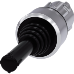 3SU1050-7AE88-0AA0 Manipulador, 22 mm, redondo, metal, brillante, negro, sostenido
