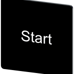 3SU1900-0AE16-0DT0 Plaquita de inscripción, 27 × 27 mm, plaquita negra, inscripción: Start