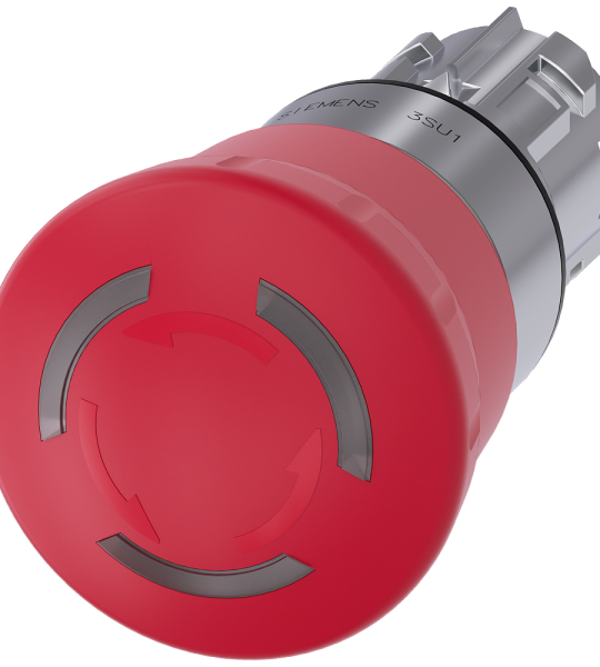 3SU1051-1HB20-0AA0 Pulsador seta luminoso ø40mm ROJA desenclav.giro