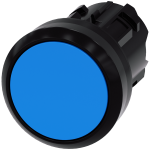 3SU1000-0AA50-0AA0 Pulsador, 22 mm, redondo, plástico, azul, botón