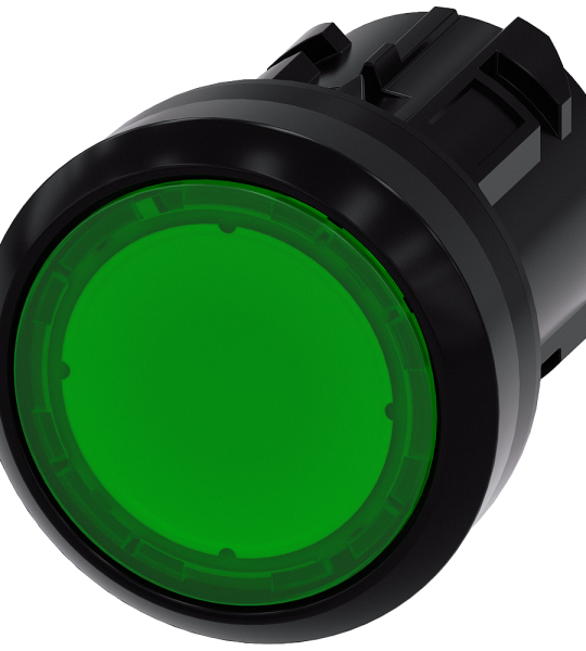 3SU1001-0AA40-0AA0 Pulsador luminoso 22mm VERDE pvc
