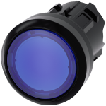 3SU1001-0AB50-0AA0 Pulsador rasante luminoso AZUL pvc redondo 22mm