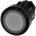 3SU1001-0AB70-0AA0 Pulsador rasante lum.TRANSPARENTE pvc redondo 22mm
