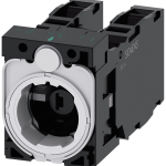 3SU1501-1AG60-1LA0 Soporte para 3 módulos, 1 NA + 1 NC, 1 NA + 1 NC, módulo LED, blanco, 6-24 V AC/