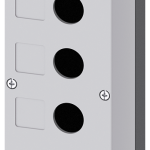 3SU1806-0AA00-0AB1 Caja PVC vacía 6 elementos GRIS