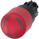 3SU1001-1GB20-0AA0 Pulsador de seta de parada de emergencia, iluminado, 22 mm, redondo, plástico, r