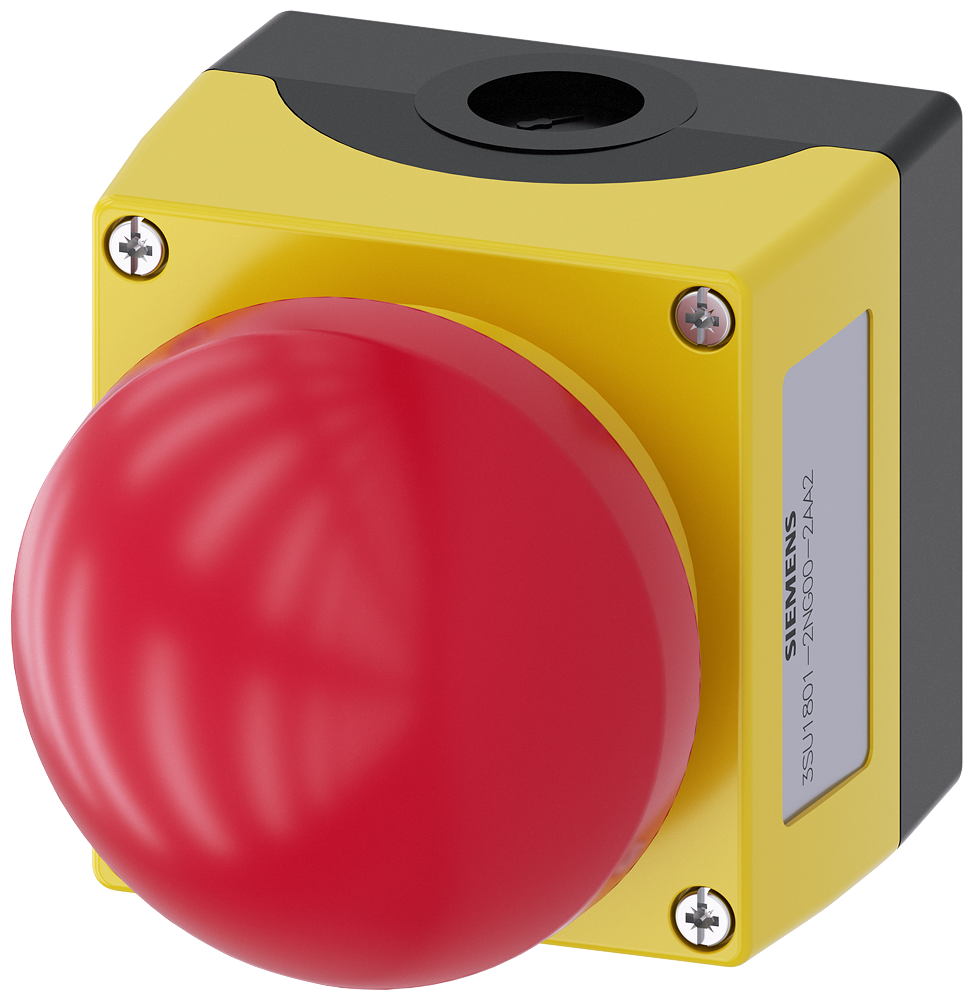 3SU1801-2NG00-2AA2 Caja para aparatos de mando, 22 mm, redonda, plástico, parte superior de la caja