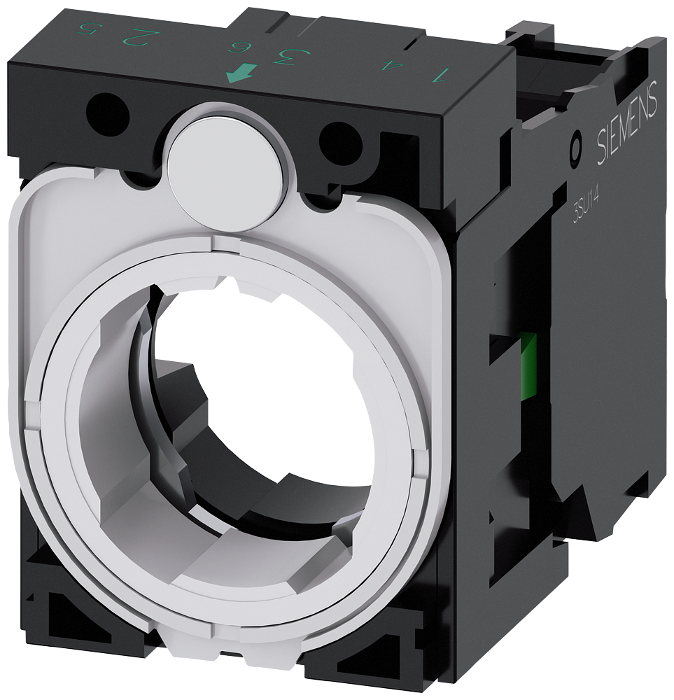 3SU1500-1AA10-1BA0 Soporte c/1NA para 3 mód.pvc