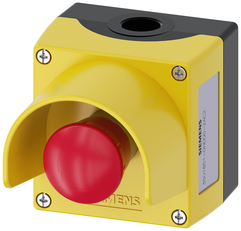 3SU1851-0ND00-2AC2 Caja METAL c/seta+visera+1NA+2NC AMARILLA