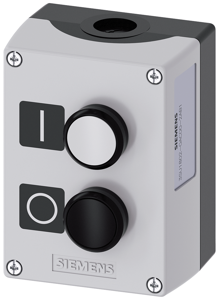 3SU1802-0AC00-2AB1 Caja para aparatos de mando, 22 mm, redonda