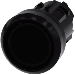 3SU1001-0AB10-0AA0 Pulsador, con diseño de pulsador luminoso, 22 mm, redondo, plástico, negro