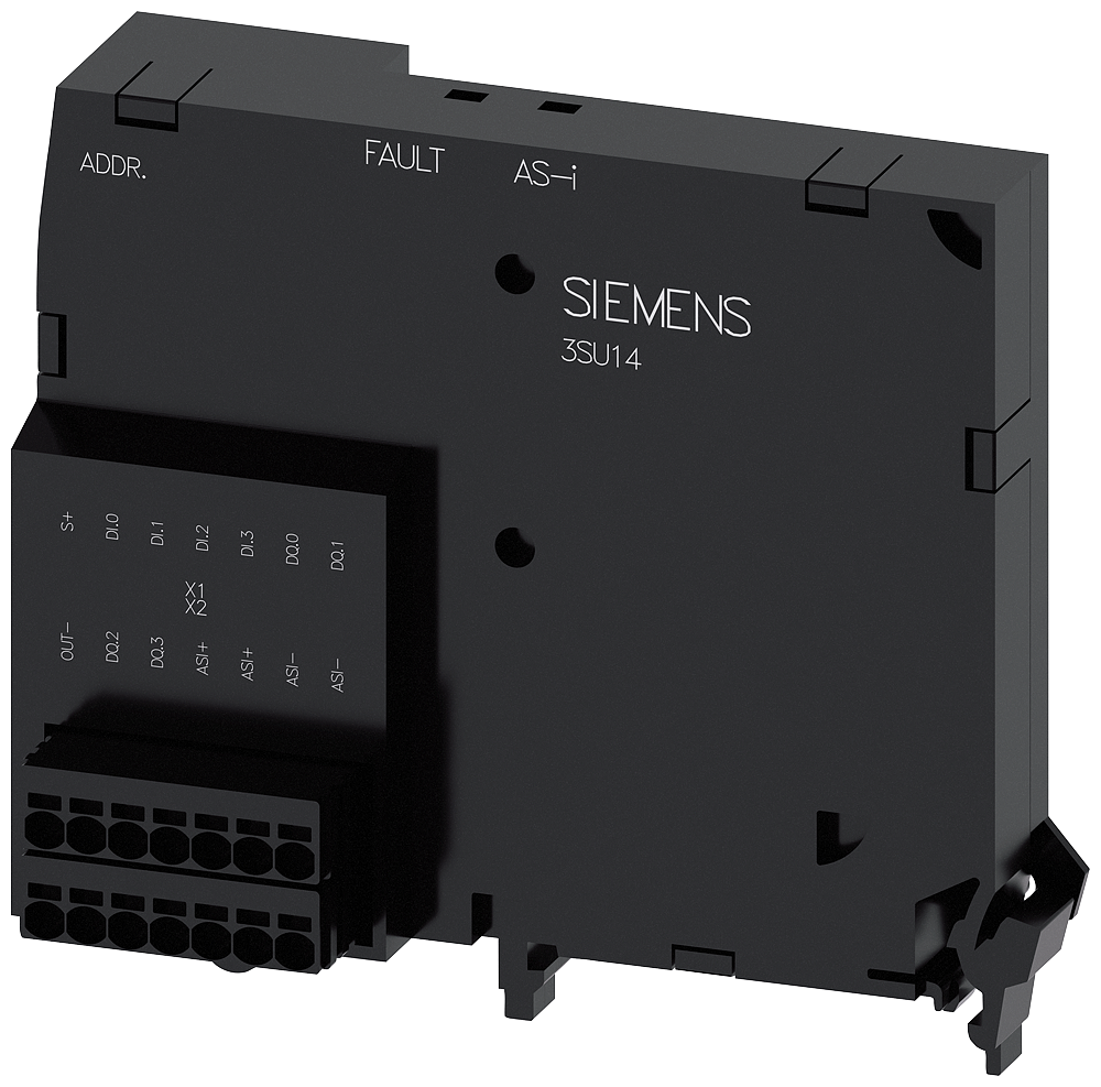3SU1400-2EK10-6AA0 Módulo AS-Interface, 4 entradas y 4 salidas, negro