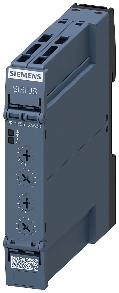 3RP2555-2AW30 Relé temporizador, relé de intermitencia asimétrico, 1 CO, 2x 7 intervalos, 0,05
