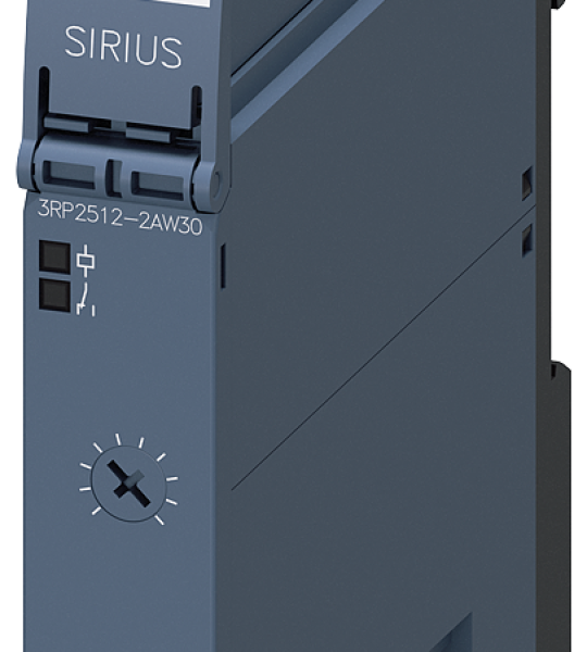 3RP2512-2AW30 Relé temporizador, retardado a la excitación, 1 CO, 1 intervalo, 1,5-30 s, 12-24