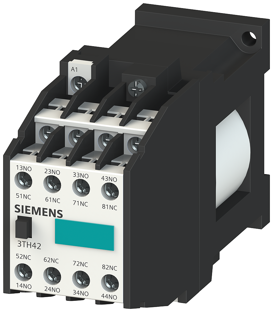 3TH4244-0BC4 Contactor auxiliar 44E, 4 NA + 4 NC, mando DC, 30 V DC