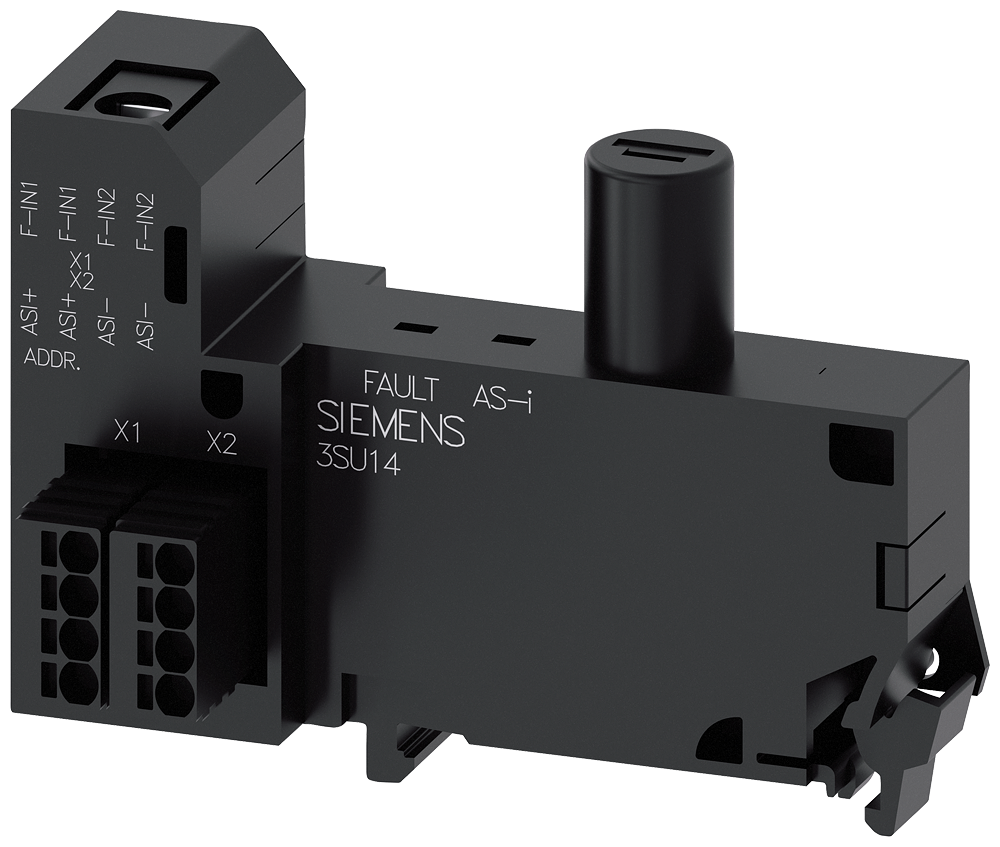 3SU1401-2EE20-6AA0 Módulo AS-Interface, 2 entradas de seguridad, 1 LED, rojo, bornes resorte inserc