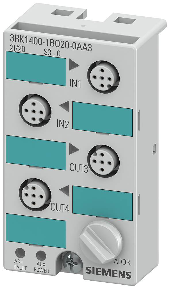 3RK1400-1BQ20-0AA3 Módulo ASI 2E/2S PNP 24VDC