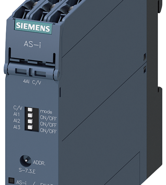 3RK1207-0CE00-2AA2 Módulo AS-i SlimLine Compact, SC22.5, IP20, 4AI-C/V, bornes de tornillo, 4 entra