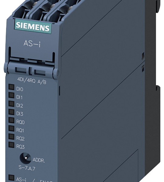 3RK2402-2CE00-2AA2 Módulo AS-i SlimLine Compact, esclavo A/B, 4DI/4RQ, IP20, 4 entradas, sensor 3 c