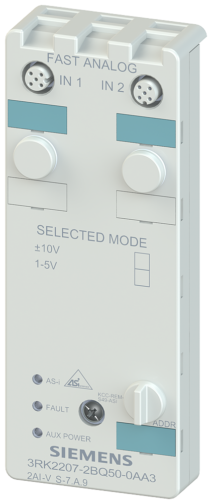3RK2207-2BQ50-0AA3 Módulo compacto AS-i K60, IP67, esclavo A/B (espec. 3.0), analóg., 2AI (1AI)