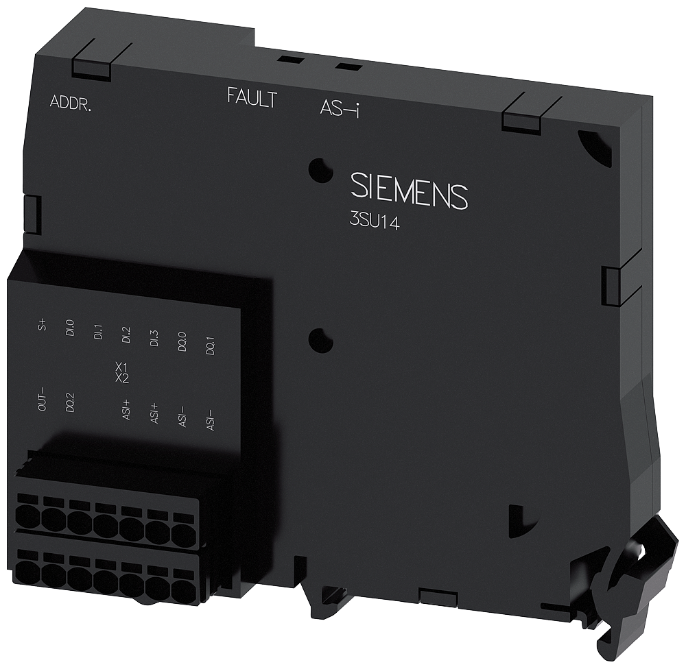 3SU1400-1EJ10-6AA0 Módulo AS-Interface, 4 entradas y 3 salidas, negro, bornes de resorte + Plug par