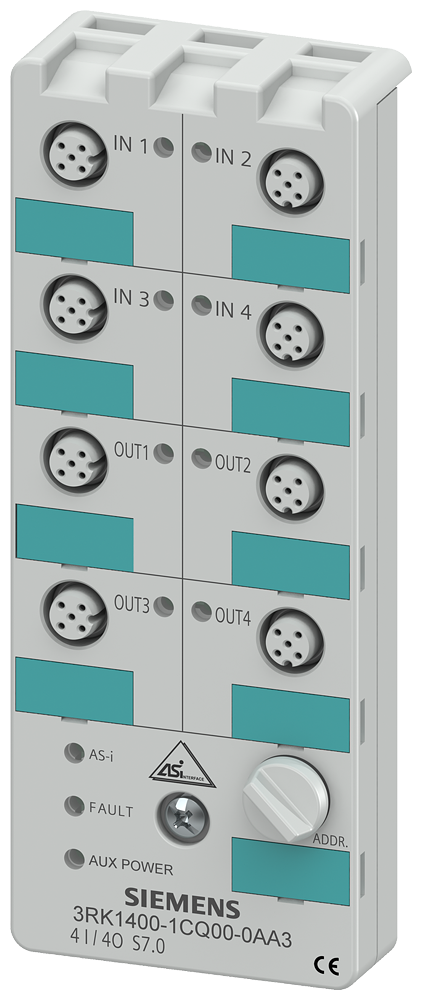 3RK1400-1CQ00-0AA3 Módulo ASI 4E/4S PNP 24VDC