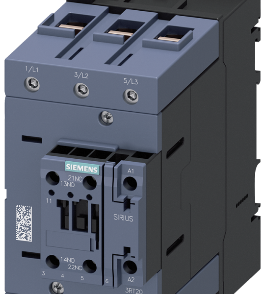 3RT2047-1NB30-0CC0 Contactor, AC-3e, 110 A/55 kW/400 V, 3 polos, 20-33 V AC/DC, módulo de función o