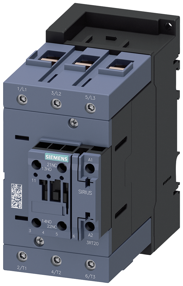3RT2047-1NB30-0CC0 Contactor, AC-3e, 110 A/55 kW/400 V, 3 polos, 20-33 V AC/DC, módulo de función o