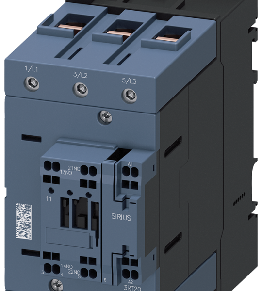 3RT2047-3NB30-0CC0 Contactor, AC-3e, 110 A/55 kW/400 V, 3 polos, 20-33 V AC/DC, módulo de función o