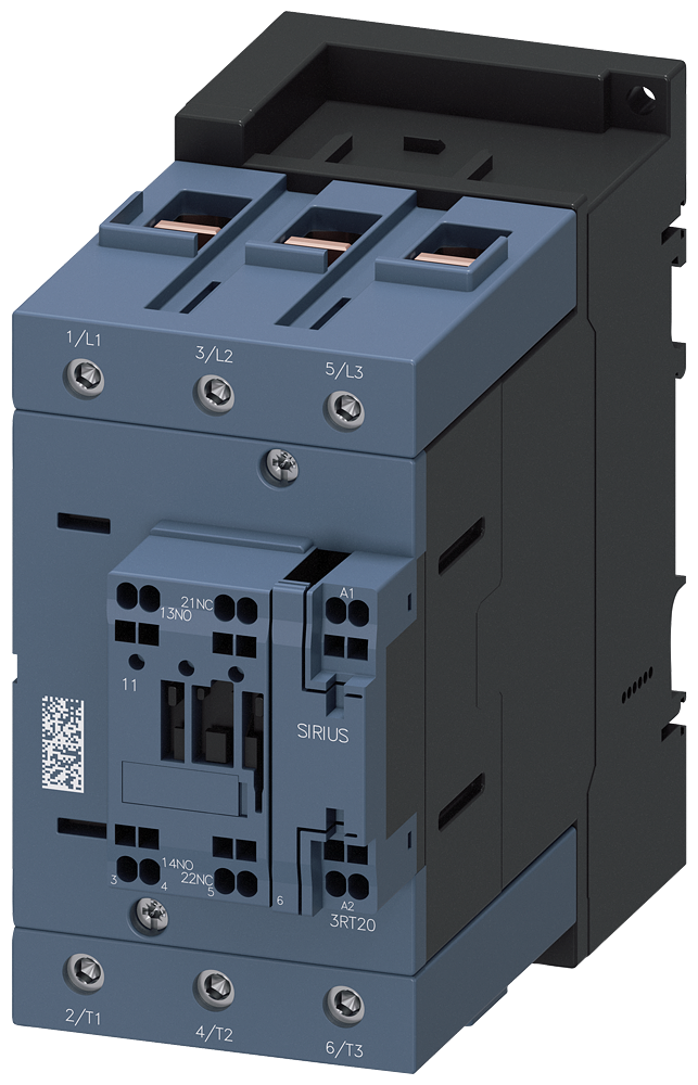 3RT2047-3NB30-0CC0 Contactor, AC-3e, 110 A/55 kW/400 V, 3 polos, 20-33 V AC/DC, módulo de función o