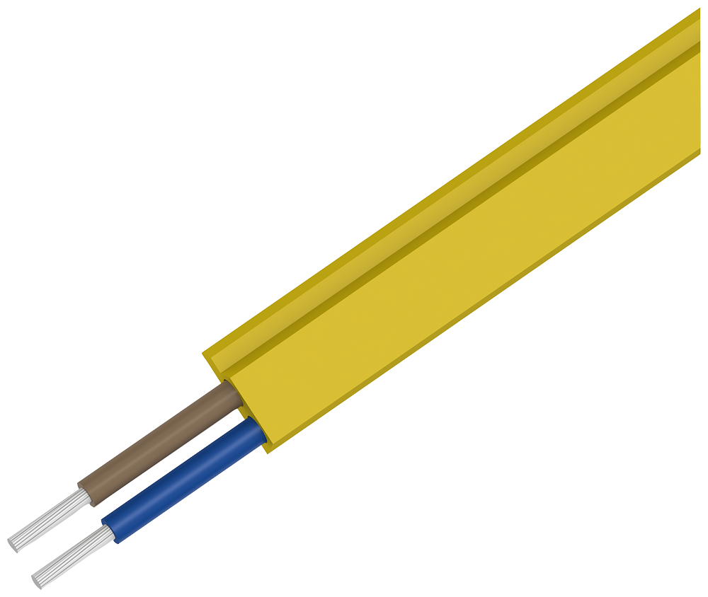 3RX9015-0AA00 Cable AS-i, perfilado amarillo, PUR, resistente a aceites, 2 × 1,5 mm2, 100 m, d