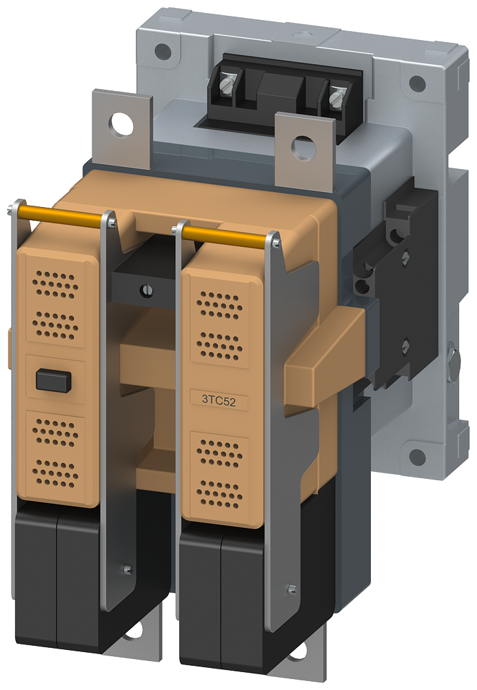 3TC5217-0BF0 Contactor tam. 8, 2 polos DC-3 y 5, 220 A, blq. contactos aux. 22 (2 NA + 2 NC),