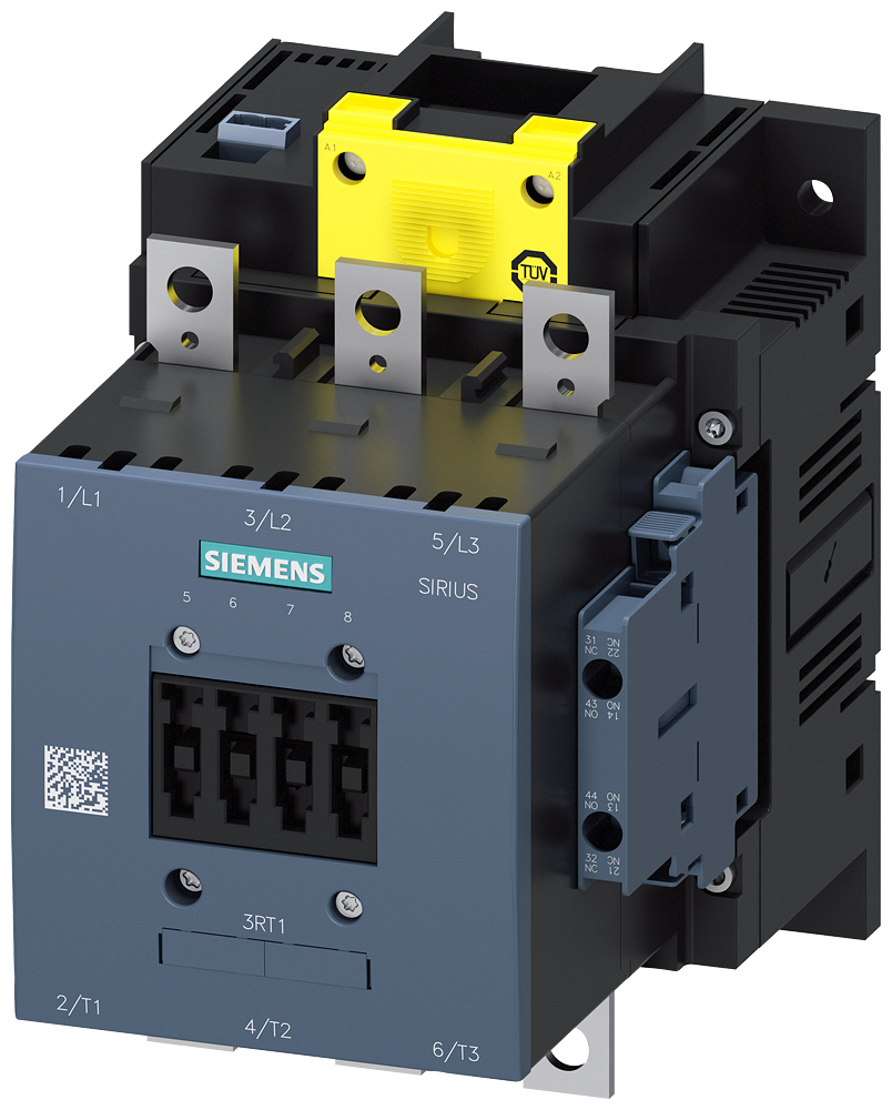 3RT1456-6SP36 Contactor, AC-1, 275 A/690 V/40 °C, 3 polos, 200-277 V AC/DC, F-PLC-IN, 2 NA + 2