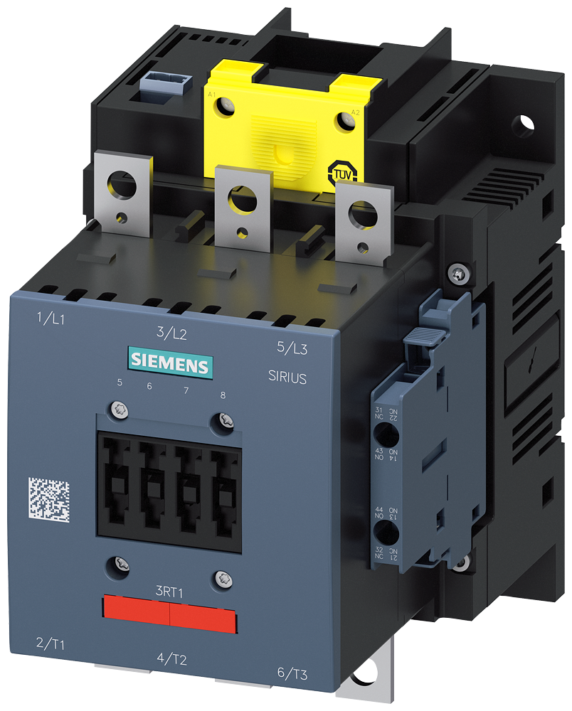 3RT1456-6SP36-3PA0 Contactor, AC-1, 275 A/690 V/40 °C, 3 polos, 200-277 V AC/DC, F-PLC-IN, 2 NA + 2