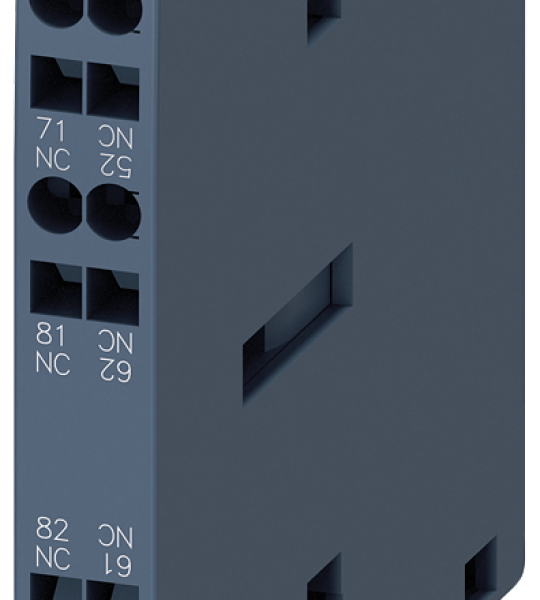 3RH1921-2EA02 Bloque de contactos auxiliares, 2 NC, EN 50005, 10 mm, conexión CageClamp, tamañ