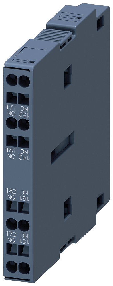 3RH1921-2KA02 Bloque de contactos auxiliares, 2 NC, EN 50005, lateral, 10 mm, S3-S12