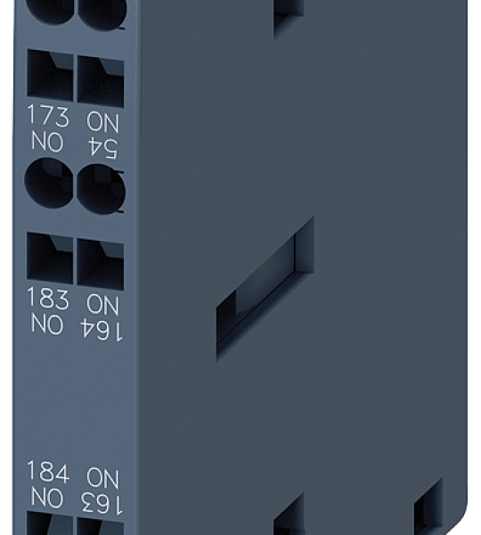 3RH1921-2KA20 Bloque de contactos auxiliares, 2 NA, EN 50005, lateral, 10 mm, S3-S12