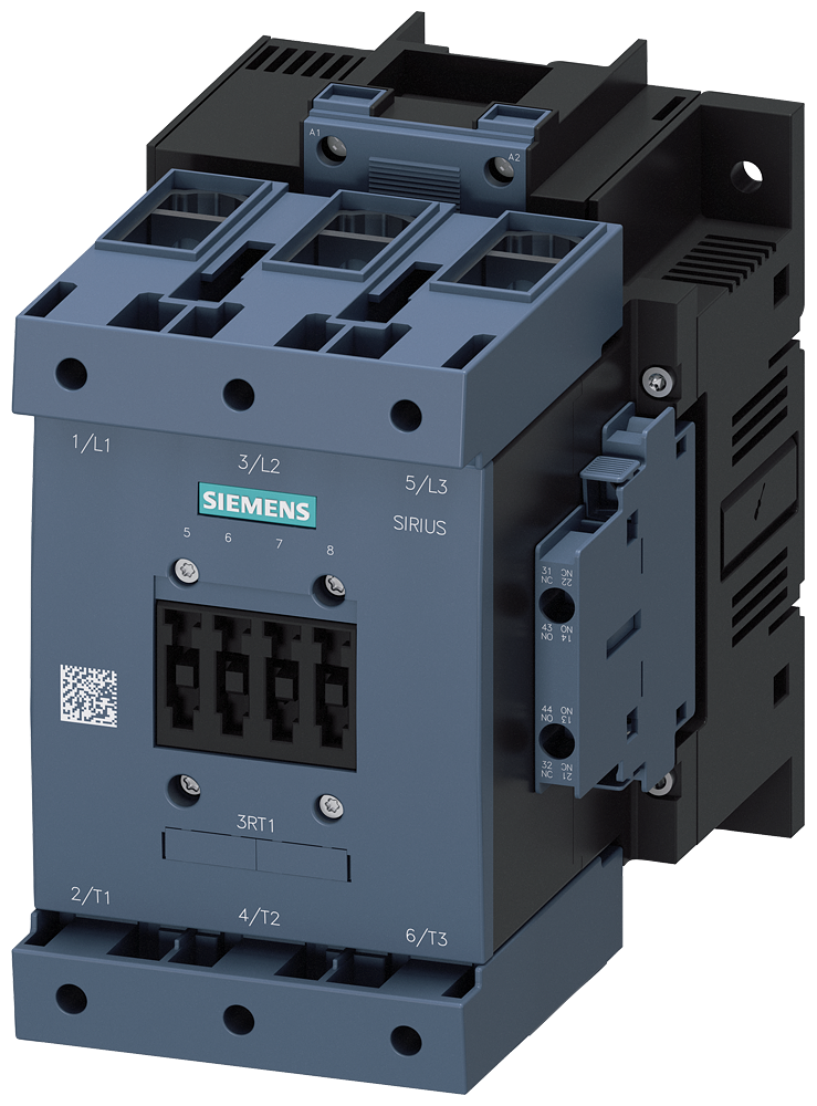3RT1055-1AB36 Contactor, AC-3e, 150 A/75 kW/400 V, 3 polos, 23-26 V AC/DC, 2 NA + 2 NC, borne 