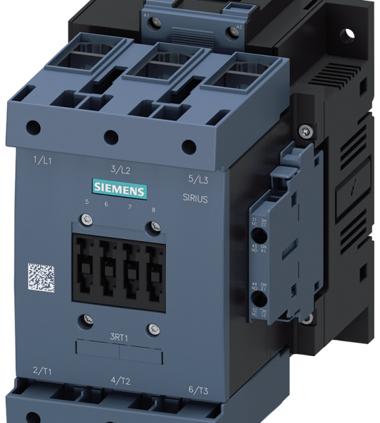 3RT1055-1AF36 Contactor, AC-3e, 150 A/75 kW/400 V, 3 polos, 110-127 V AC/DC, 2 NA + 2 NC, born