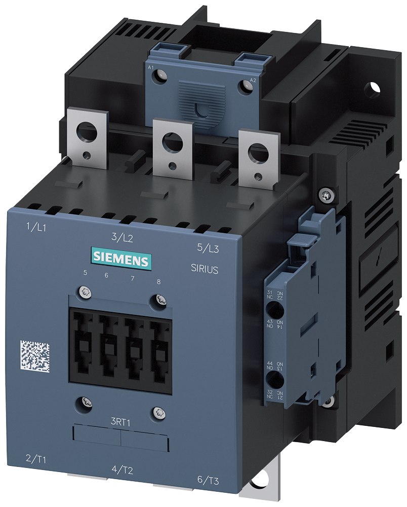 3RT1456-6AF36 Contactor, AC-1, 275 A/690 V/40 °C, 3 polos, 110-127 V AC/DC, 2 NA + 2 NC