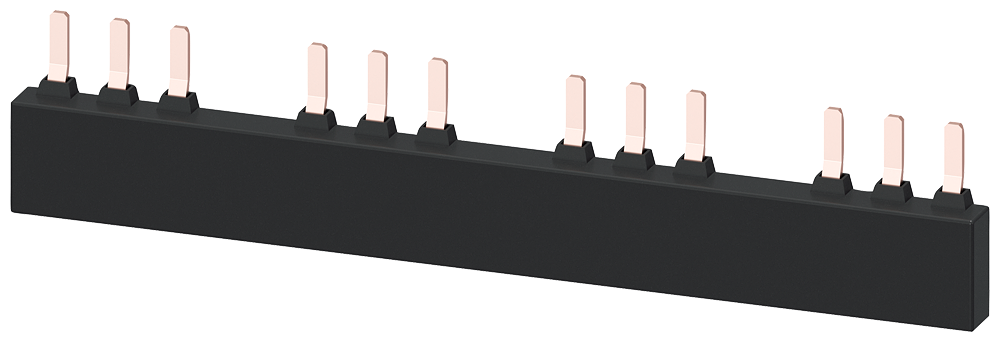 3RV1935-3C Barra trif. para 4 interruptores automáticos S2, distancia entre unidades 75 mm